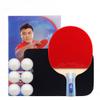 LINGOSHUN 5-Star Table Tennis Set,Ping Pong Paddle with Racket Case,Intermediate & Beginner Players for Indoor, Outdoor Play / 5 Stars/Short Handle view 1