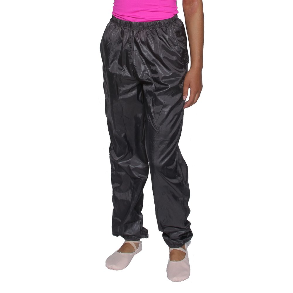 AdiraWear Adult Pocketed Lightweight Ripstop Dance Pants Style AW101A (Charcoal, XS)