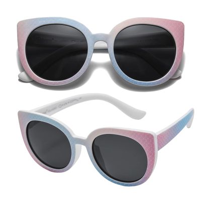 PolarSpex Toddler Sunglasses Polarized UV Protection Cat Eye Sunglasses with Unbreakable Frame for Girls Age 2-8
