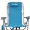 RIO BEACH Imprinted Personalized Premium Lace-up Backpack Chair - Turquoise view 2