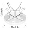 3Pack Baseball Stand Holder Acrylic Baseball Party Decorations Small Ball Display Rack for Baseball, Golf Ball, Softball, Tennis Ball,Thanksgiving Pumpkin Ball,Wooden Eggs,Clear view 2