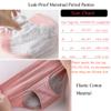 Kissecret Teen Girls Cotton Menstrual Period Underwear Briefs 6-Pack Breathable Heavy Flow Protective Leak-Proof Panties (Medium, 6Blacks) view 2