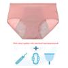 Kissecret Teen Girls Cotton Menstrual Period Underwear Briefs 6-Pack Breathable Heavy Flow Protective Leak-Proof Panties (Medium, 6Blacks) view 4