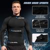 Men's Compression Shirts Long Sleeve Athletic Workout Tops Gym Undershirts Active Sports Baselayers Black view 4