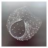 HANRUO Headband Veil for Bridal Crystal Birdcage Black Face Net Mask Hair Jewelry Accessories Veils Charming Wedding Fascinators (Color : 1 White) view 1