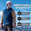 ROCKBROS Cold Weather Balaclava Ski Mask for Men Windproof Thermal Winter Scarf Mask Women Neck Warmer Hood for Cycling Grey view 2