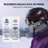 ROCKBROS Cold Weather Balaclava Ski Mask for Men Windproof Thermal Winter Scarf Mask Women Neck Warmer Hood for Cycling Grey view 3
