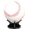 3Pack Baseball Stand Holder Acrylic Baseball Party Decorations Small Ball Display Rack for Baseball, Golf Ball, Softball, Tennis Ball,Thanksgiving Pumpkin Ball,Wooden Eggs,Black view 2