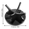 3Pack Baseball Stand Holder Acrylic Baseball Party Decorations Small Ball Display Rack for Baseball, Golf Ball, Softball, Tennis Ball,Thanksgiving Pumpkin Ball,Wooden Eggs,Black view 3