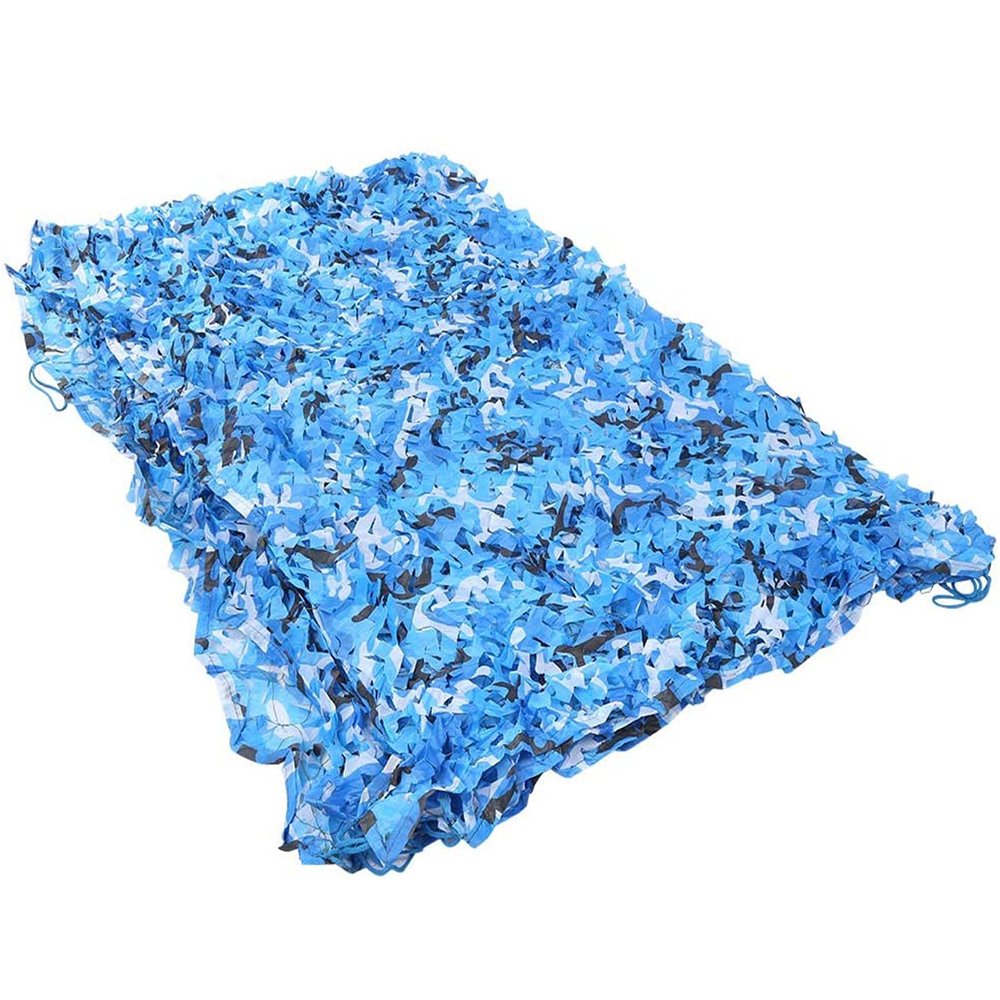 Camouflage Net,Sunscreen Nets Blue Camo Net for Camping Military Hunting Shooting Outdoo Cover Garden Jungle Theme 2x6m,2x8m,3x3m,4x5m,4x6m,6x6m