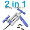 JFOYH 2IN1 Bike Tools Bicycle Hydraulic Disc Brake Needle Driver Insertion and Mineral Hose Cutting Tools Compatible with BH90/BH59/Avid/MAGURA/Banjo, 6061 Aluminum Alloy view 2