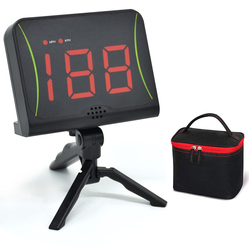 ALPIKA Velocity Speed Radar, Hands-Free Sports Sensor, Pitching/Swinging/Shooting Speed Gun with MPH/KPH Measurement