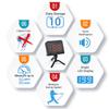 ALPIKA Velocity Speed Radar, Hands-Free Sports Sensor, Pitching/Swinging/Shooting Speed Gun with MPH/KPH Measurement view 2
