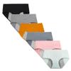Kissecret Teen Girls Cotton Menstrual Period Underwear Briefs 6-Pack Breathable Heavy Flow Protective Leak-Proof Panties (Small, Style2) view 1