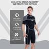 GoldFin Mens Wetsuit, 3mm Shorty Back Zip Wetsuits for Men view 4