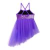 YONGHS Toddler Girls Ballet Dance Leotard Tutu Skirt Ballerina Dress Tie Dye Summer Skirted Romper Purple 4 view 4
