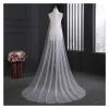 HANRUO Wedding Accessories 3 Meters 2 Layer Wedding VeilSimple Bridal Veil with Comb Wedding Veil (Color : Ivory 2layer, Item Length : 300cm) view 1