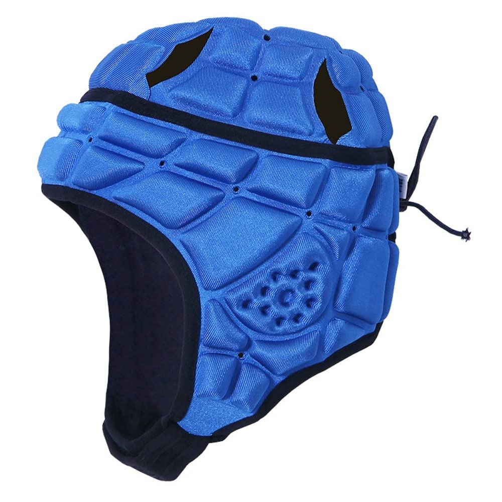 Soft Shell Flag Football Helmet Rugby Headguards Adjustable Soccer Padded Headgear Breathable Scrum Cap 7v7 Goalie Goalkeeper for Youth Kids Adult
