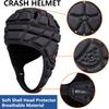 Soft Shell Flag Football Helmet Rugby Headguards Adjustable Soccer Padded Headgear Breathable Scrum Cap 7v7 Goalie Goalkeeper for Youth Kids Adult view 4