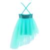 YONGHS Toddler Girls Ballet Dance Leotard Tutu Skirt Ballerina Dress Tie Dye Summer Skirted Romper Mint Green 4 view 2