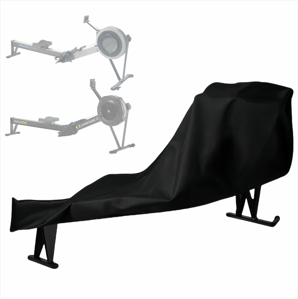Rowing Machine Cover, Row Protector Accessories Compatible with Concept 2 Model C & D, Waterproof Dustproof 210D UV Resistant for Indoor Outdoor