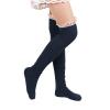 Fatu Fashion Womens Thigh High Socks Lace Boot Socks Knee High Socks Warmer Lace Trim Long Stocking for Cosplay (Dark Blue), FT285 view 1