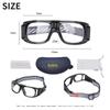 Professional Sports Goggles Glasses Men Women Racquetball Basketball Football Sport Eyewear Protective Glasses Anti-fog Shock Collision Lens Replaceable (Black Frame Black Pad) 8068 view 2