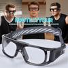 Professional Sports Goggles Glasses Men Women Racquetball Basketball Football Sport Eyewear Protective Glasses Anti-fog Shock Collision Lens Replaceable (Black Frame Black Pad) 8068 view 3