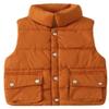 Cromoncent Baby Boy's Sleeveless Puffer Down Vest Outerwear Orange 3-4T view 1