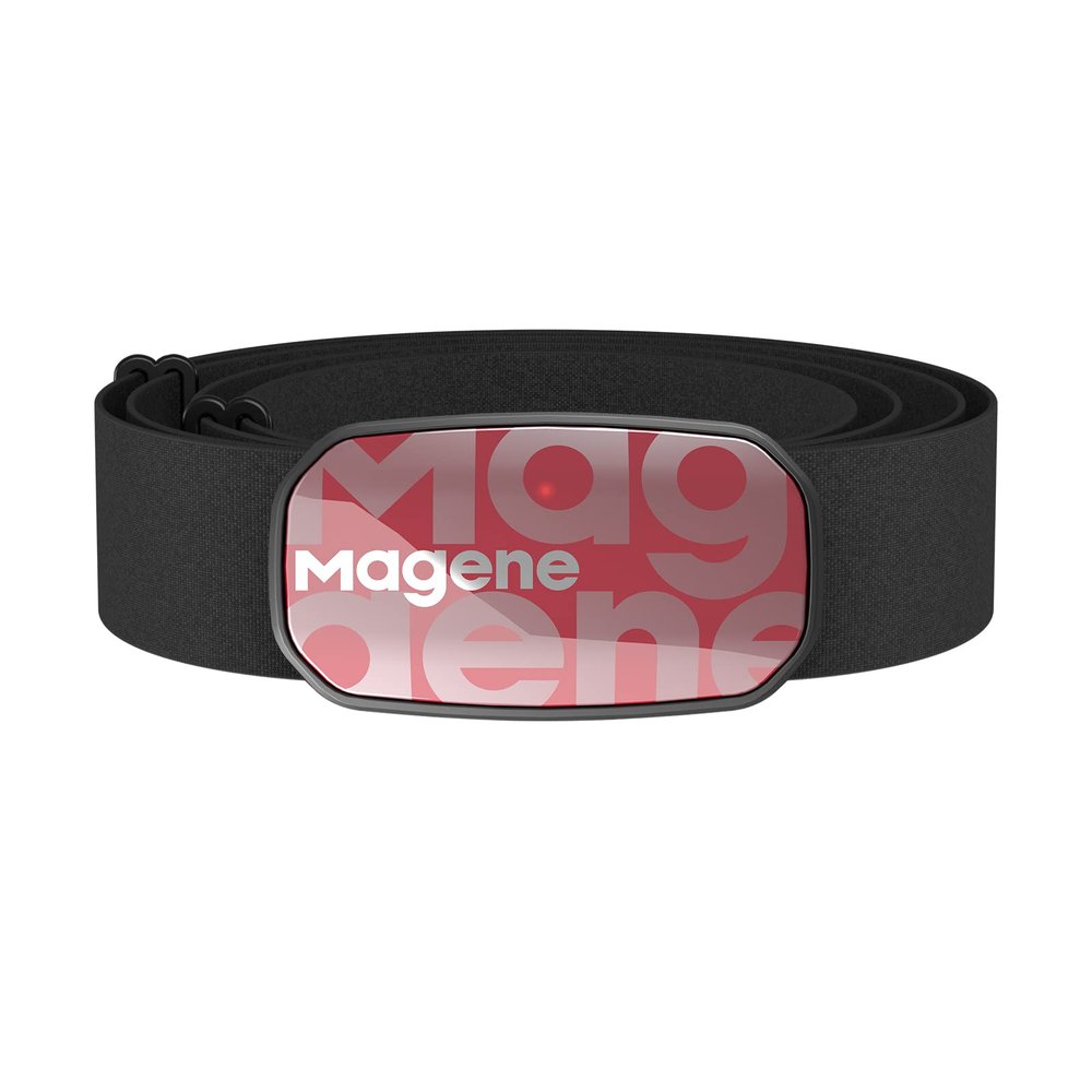 Magene H603 Chest Strap Heart Rate Monitor, ANT+ and Bluetooth Compatible with Fully Adjustable Strap, iPhone & Android Compatible