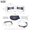 Professional Sports Goggles Glasses Men Women Racquetball Basketball Football Sport Eyewear Protective Glasses Anti-fog Shock Collision Lens Replaceable (Transparency Frame White Pad), 8068 view 2