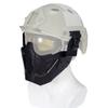 Steel Mesh Camo Tactical Mask Half Face Paintball Airsoft Masks (Color : MA-95-BK) view 2