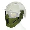 KODENOR Steel Mesh Camo Tactical Mask Half Face Paintball Airsoft Masks (Color : MA-95-OD) view 2