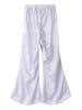 Agoky Little Big Girls Shiny Metallic Flared Pants Bell Bottoms Wide Leg Ruffle Hem Fashion Bottoms Hip Hop Jazz Dancewear Silver 2-3 Years view 3
