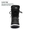 Apakowa Kids Boys Insulated Fur Winter Warm Snow Boots Toddler/Little Kid view 2