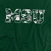 MSU Spartans Michigan State Official Camo Unisex Adult T Shirt,Hunter Green, 3X-Large view 2