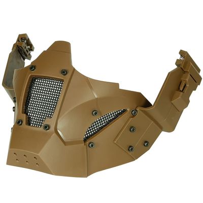 KODENOR Steel Mesh Camo Tactical Mask Half Face Paintball Airsoft Masks (Color : MA-95-T)