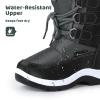 Apakowa Kids Boys Insulated Fur Winter Warm Snow Boots (Toddler/Little Kid) view 4
