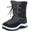 Apakowa Kids Boys Insulated Fur Winter Warm Snow Boots Toddler/Little Kid view 1