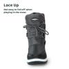 Apakowa Kids Boys Insulated Fur Winter Warm Snow Boots Toddler/Little Kid view 3