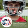 Football Mouth Guard with Strap - Breathable Lip Protector Sports Mouthguard for Youth Adults, Shock-Absorbing Teeth Protection for Football, Hockey, Basketball & Lacrosse (American Flag) view 3