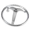 YaeMarine 3 Spoke 13-1/2" Dia Stainless Steel Marine Boat Steering Wheel with 5/8"-18 Nut and Turning Knob for Seastar and Verado view 4