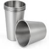 Gteller Set of 5pcs, Stainless Steel Pint Cups for Outdoor Camping, Portable Unbreakable Single Layer Drinking Cup Tumbler(350ml) view 1