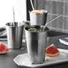 Gteller Set of 5pcs, Stainless Steel Pint Cups for Outdoor Camping, Portable Unbreakable Single Layer Drinking Cup Tumbler(350ml) view 3