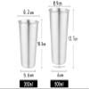 Gteller Set of 5pcs, Stainless Steel Pint Cups for Outdoor Camping, Portable Unbreakable Single Layer Drinking Cup Tumbler(350ml) view 4