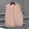 ZHICHUANG Girls Faux-Fur Jacket Coat Winter Thick Warm Fashion Cool Vest Clothes, Pink, 8-9 Years view 2