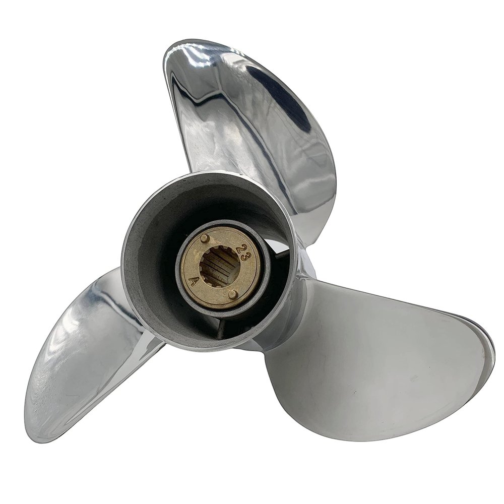 ARKDOZA Boat Propeller 10 1/4x16 Fit for Mercury Outboard 25HP-40HP 3 Blades Stainless Steel Prop SS 13 Tooth Propel RH 10.25x16