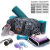 AROME Yoga Mat Bag for Women Men, Large Canvas Yoga Bag for 1/4" 1/3" 2/5" 1/2" Extra Thick Exercise Yoga Mat Gym Tote Sports Duffle Bag Carrying Bags with Wet Pocket & Shoulder Strap & Mat Strap view 2