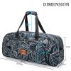 AROME Yoga Mat Bag for Women Men, Large Canvas Yoga Bag for 1/4" 1/3" 2/5" 1/2" Extra Thick Exercise Yoga Mat Gym Tote Sports Duffle Bag Carrying Bags with Wet Pocket & Shoulder Strap & Mat Strap view 3