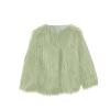 ZHICHUANG Girls Faux-Fur Jacket Coat Winter Snowday Thick Warm Fashion Cool Clothes 2-10 Years, Green, 8-9 Years view 1